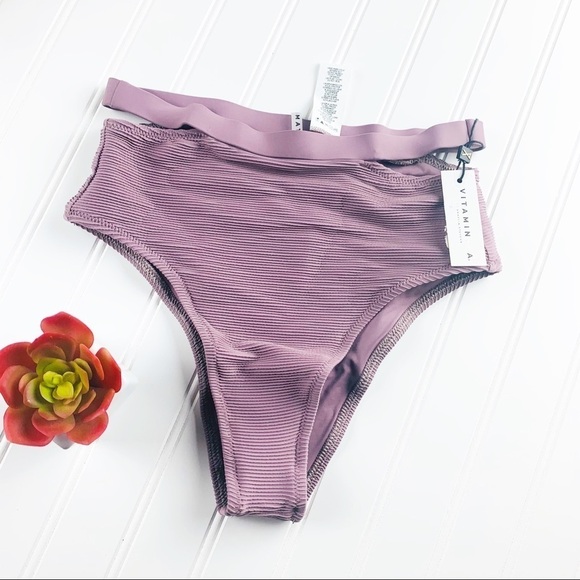 Vitamin A Coco High Waist Bikini Bottoms - Picture 5 of 7